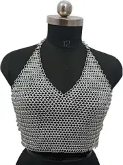 Medieval Roman Knight Chainmail Armor, 18 Gauge Iron Steel, Lorica Hamata, Flat
