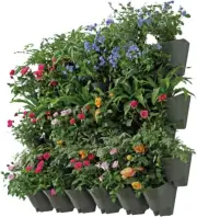 Vertical Wall Planters Multiple Stacks Outdoor&Indoor Garden|Olive Green