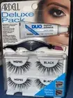 Ardell Deluxe Pack w Applicator, Includes 2 Pairs of Wispies Lashes + Adhesive