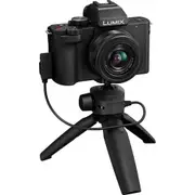 Panasonic Lumix G100 w/ 12-32mm f/3.5-5.6 Lens and Tripod Grip Camera Kit | Black