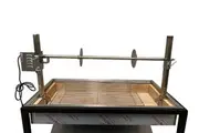 Dizzy Lamb 1000mm Alfresco Built In Charcoal BBQ with Spit Rotisserie (The black frame is not included) - SP-123