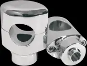LA 1.5in Chrome Hefty Handlebar Riser Clamp Set Softail Springer Classic 05-06