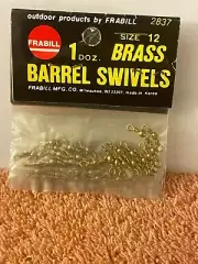 FRABILL 144 Brass Barrel Swivels Size 12 E-9