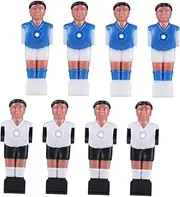 Generic 8pcs Foosball Player Replacement Realistic Table Soccer Figures Durable Dolls for Home Office Entertainment Venues Portable Football Game Accessories