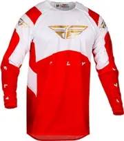 Fly Racing Evolution 2024 red/white Motocross Jersey, white-red, Size M for Men White Red