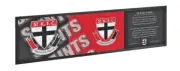 St. Kilda AFL Bar Runner Footy Fan Official AFL Barware Games Room Footy Fan