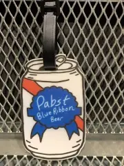 Pabst Blue Ribbon PBR Beer ~ Can Art Luggage Tag SEALED in Original Package RARE