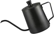 iplusmile 1Pc Stainless Kettle Practical Espresso Pot for Hot Cold Beverages Black Mini Coffee Pot for Home Use