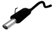 muffler for Renault Clio II HB 1.4i 55kW 1998-2005 Single Oval Tip 95x65mm