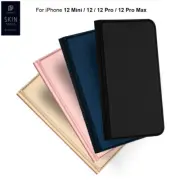 DUX Case for iPhone 15 14 13 Pro Max PU Leather Magnetic Wallet Card Holder Skin