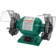 Grizzly Industrial Bench Grinder 6" 1/3-HP 110V w/ 1/2" Arbor, Eye Shields