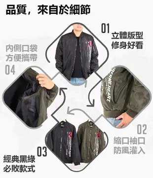 CS衣舖 型男 防風 MA-1 飛行夾克 軍裝外套 兩色 88015