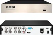 ZOSI 8Channel Surveillance Video Recorders 1080N/720P 4-in-1 HD-TVI Standalone CCTV Security DVR System for 720P,1080P Security Cameras,Motion Detection,Easy Remote Access(NO Hard Drive)