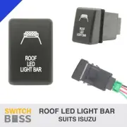 ROOF LED LIGHT BAR BLUE LED Push Switch Suit ISUZU D-MAX MUX 2012-2018 12v Dash (for: Isuzu)