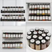 48 Pcs Glass Spice Jars with Labels and Black Lids 4oz Spice Container Set with