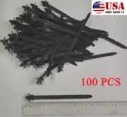 100PCS Releasable Nylon Car Wrap Cable Fixing Strap Zip Tie Mount Fastener Clip (for: Audi)