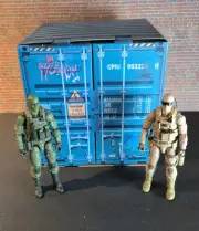 EXTREME-SETS Almost 9" Light Blue Shipping Container For 6" & 7" Action Figures