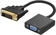 Housoutil to Adapter Cable Pin Male to Female Converter for Computer Monitor and Tv High-Definition Video Transmission No Power Supply Required Black