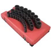 3/4" Drive 29 Piece SAE Deep Impact Socket Set SUN4695 Brand New!