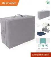 Custom Fit Carry Case for 4-Inch Full Size Tri-Fold Mattress - Protect & Store