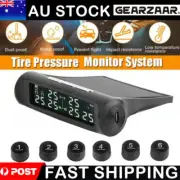 Solar Wireless TPMS LCD Car Tire Pressure Monitoring System + 6 External Sensor