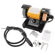 220V Bench Lathe Jewelry Polishing Machine with Flexible Shaft Grinder 10000RPM
