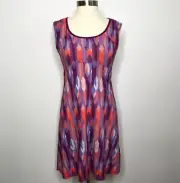 NEW prAna GRAPEVINE GEMSTONE CALICO BUILT IN BRA ATHLETIC DRESS SZ S SMALL