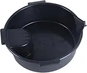 Oil Drain Pan Automotive Repair Tool Leakproof Easy Cleaning Workshop Accessories Black for Cars, Motorcycles Anti Splash, 6L
