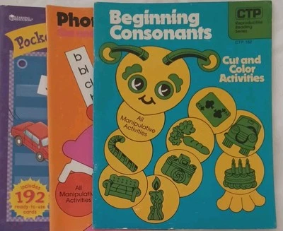 3 Vintage Manipulative Phonics Books Creative Teaching Press Learning Resources