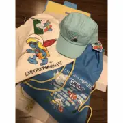 Smurf Armani Collaboration Hat Backpack Knapsack Novelty Limited Edition