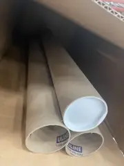 4x 36 Kraft Mailing Tube with end cap (.080” Thick)