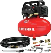 new Air Compressor 6 Gallon Pancake OilFree with 13 Piece Accessory Ki