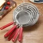 4 Sizes Mesh Strainer Double Ears Frying Scoop Flour Mesh Sieve Baking