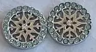 Silver 925 Frozen Snowflake Stud Swarovski Crystal Earrings Disney Couture