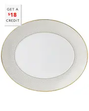 Wedgwood 13in Arris Oval Serving Platter with $18 Credit