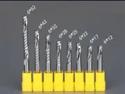10pcs 6mm shank Single Flute Carbite spiral End Mill Cutter CNC Bit CEL 12~42mm