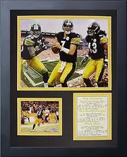 Legends Never Die Pittsburgh Steelers 2000's Big 3 Framed Photo Collage, 11x14-Inch