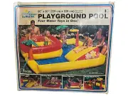 Intex Wet Set Inflatable Pool Sports Center Playground Swim 90”x 90” Vtg 98 Rare