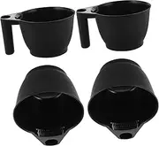 4pcs Salon Hair Dye Mixing Bowl Handle Hair Treatment Bowl for Professionals