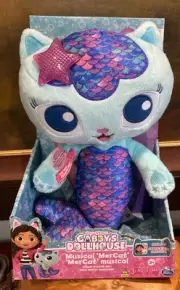 Gabby’s Dollhouse Musical Mercat Plush Doll 14 Inches NIB