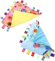 CIMAXIC 2pcs Blankets Plush Soothing Blankets for Boy Girl Sensory Enhanced with Bite Resistant Soft Skin Friendly Comforters for Care