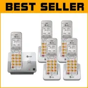 Advanced Black DECT 6.0 Cordless Phone System with LCD Display & Caller ID