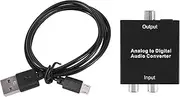 Analog to Digital Audio Converter R/L 3.5mm AUX to Digital Coaxial Toslink Optical Audio Adapter