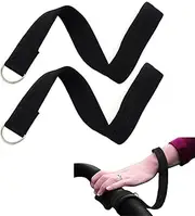 SYOOY 2 PCS Baby Stroller Safety Belt Pram Wrist Strap Soft and Comfortable Fabric Safety Precaution for Hilly City Street Black