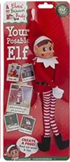 30cm Bend and Pose Elf Girl - with Vinyl Face & Grip Together Hands - The Bigger The Elves The More Mischief - Elves Behaving Badly