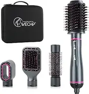 Runsnail Hot Air Brush,One Step 4 in 1 Volumizer Hair Dryer/Hair Curler/Styler Comb/Hair Straightener, Multifunctional Hot Air Brush and Volumizer with 4 Styling Attachments (AU Plag)