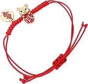[RORPOIR] Year of The Tiger Red String Bracelet Chakra Bracelet Natural Red Bracelet for Protection Beaded Bracelet Woven Bracelets for Women Chain Pendant for Men Beaded Bracelets for Women