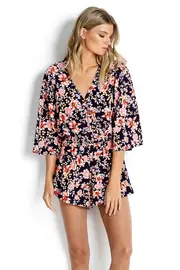Nouveau Floral Playsuit--SEA-52898-PS