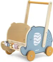 VIGA PolarB Wooden Pretend Play Toy Buggy Pram Elephant