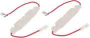 ELAYARD 2pcs Microwave Oven Insurance Fuse for Microwave Smart Light Bulb Microwave Oven Fuse Holder Brand Appliances Air Fryer Oven Smart Timer Power Plug Microwave Part Wok White Plastic